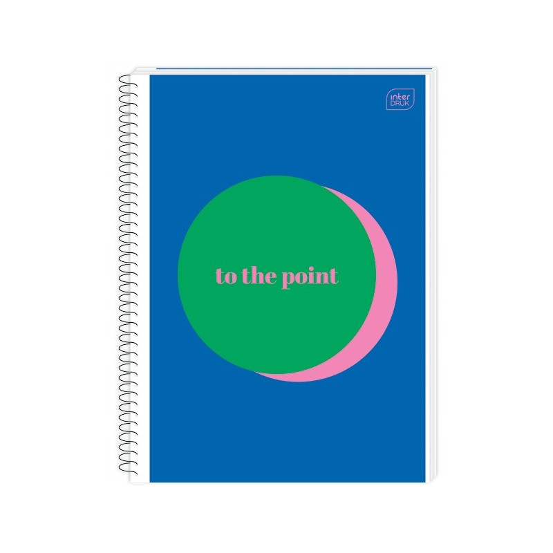 Kołonotatnik A4 100k kratka miękka oprawa INTERDRUK