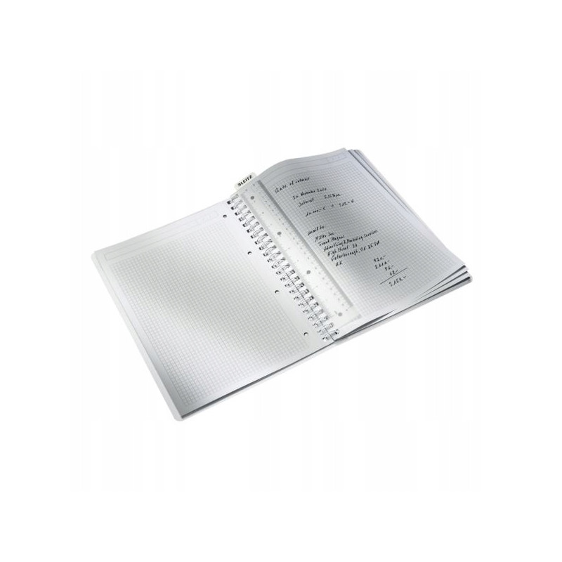 Kołonotatnik LEITZ WOW A4 80k PP kratka czarny 46380095