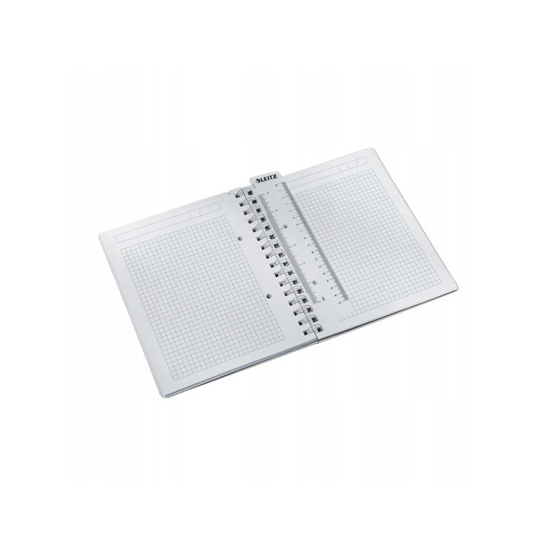Kołonotatnik w kratkę A5 PP Leitz WOW, biały 46410001