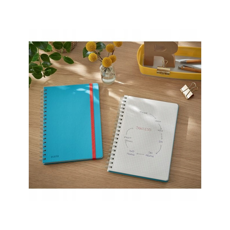 Kołonotatnik Leitz Cosy, kratka, niebieski 44840061