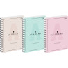 Kołozeszyt A4 100k kratka 90g ACADEMY PASTEL