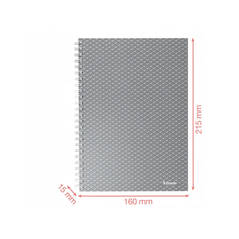 Kołonotatnik Colour`Breeze A5 w kratkę koralowy 628468 ESSELTE