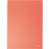 Kołonotatnik Colour`Breeze A4 w kratkę koralowy 628478 ESSELTE