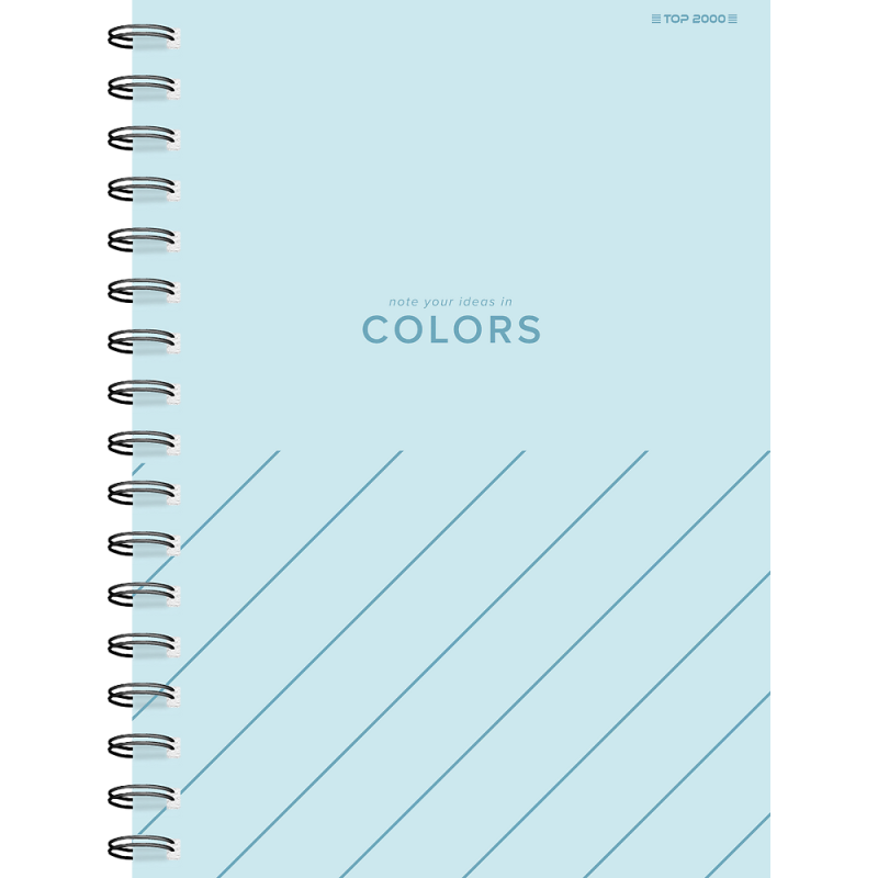 Kołozeszyt A6 80k kratka COLORS 400169231 TOP 2000