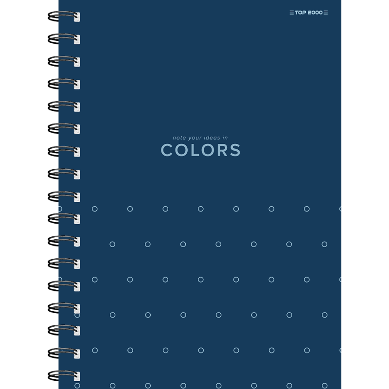 Kołozeszyt A6 80k kratka COLORS 400169231 TOP 2000