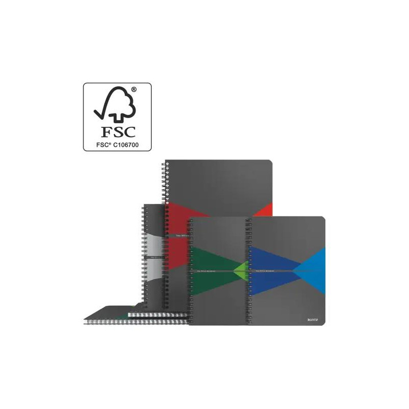 Kołonotatnik Office A5 w kratkę zielony 44581055 LEITZ