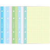 Wkład do segregatora A4 kratka ( 250ark.) kolorowe kartki INTERDRUK