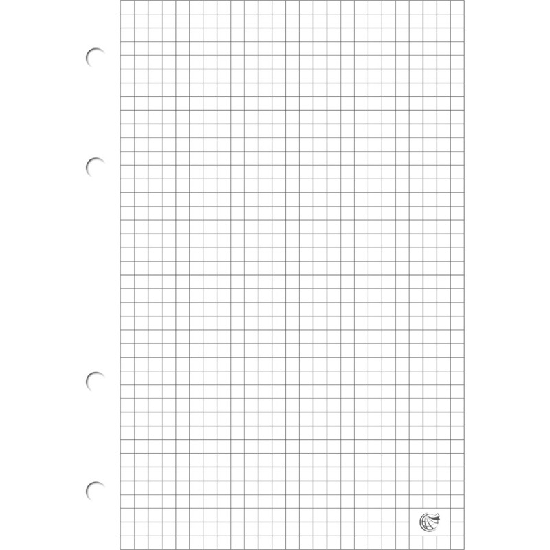 Wkład do segregatora A4 kratka ( 100ark.) biały INTERDRUK