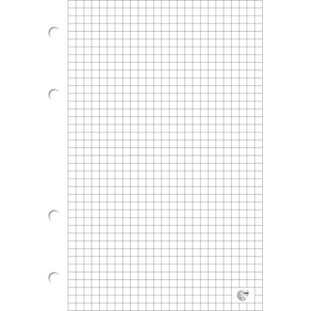 Wkład do segregatora A4 kratka ( 100ark.) biały INTERDRUK