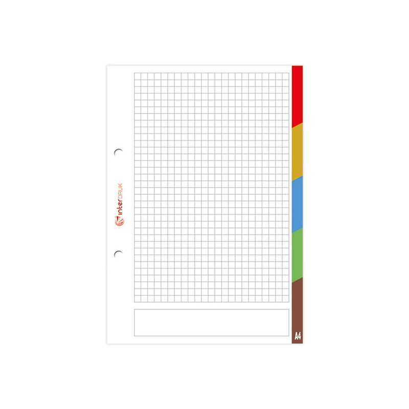 Wkład do segregatora A5 50k LUX kol.re INTERDRUK *7285