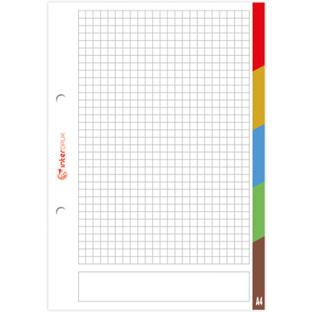 Wkład do segregatora A5 50k LUX kol.re INTERDRUK *7285