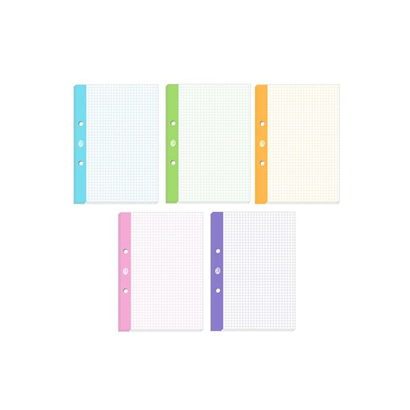 Wkład do segregatora A4 50k. kolorowy margines INTERDRUK