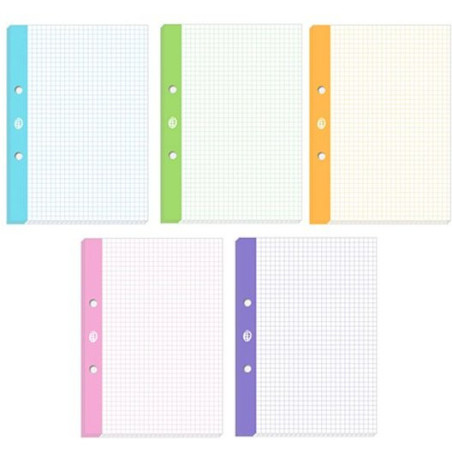 Wkład do segregatora A4 50k. kolorowy margines INTERDRUK