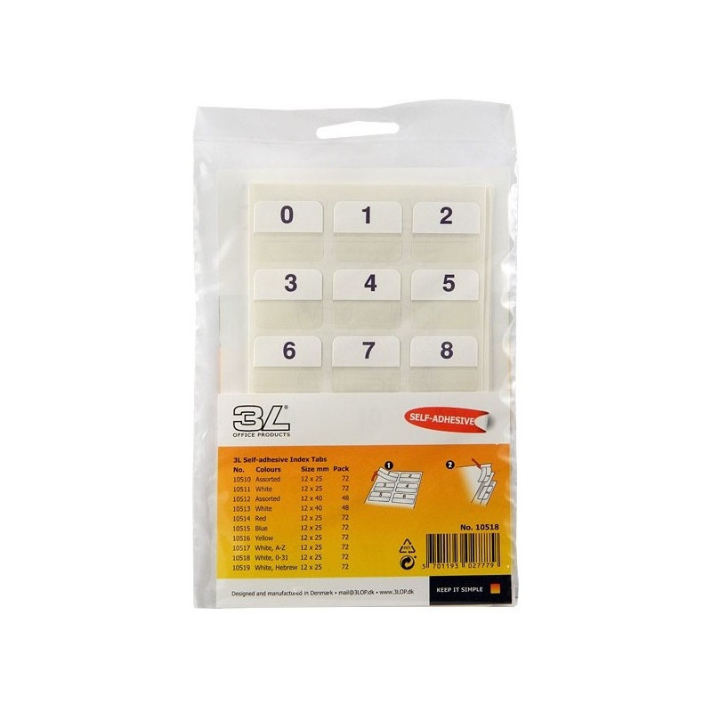 Zakładki indeksujące niebieskie 12x25mm (72szt.) 10515 3L