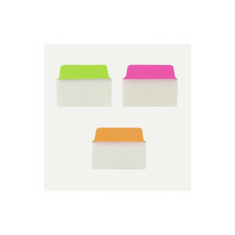 Zakładki indeksujące samoprzylepne 50,8x38,1mm przezroczyste z neonową zakładką Ultra Tabs 74753 AVERY ZWECKFORM