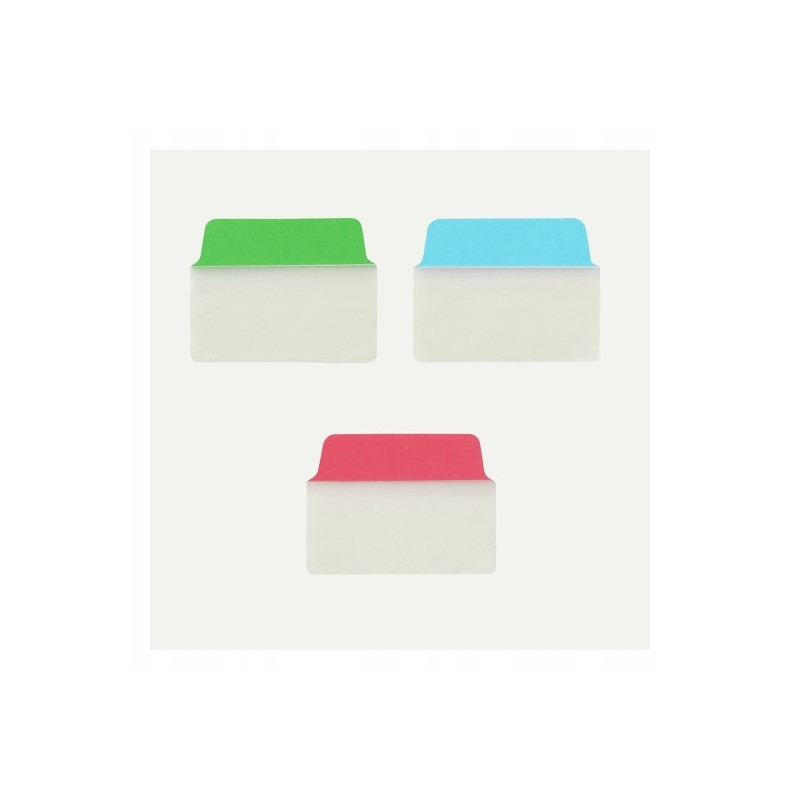 Zakładki indeksujące samoprzylepne 50,8x38,1mm przezroczyste z kolorową zakładką Ultra Tabs 74754 AVERY ZWECKFORM