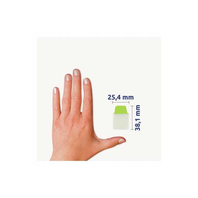 Zakładki indeksujące samoprzylepne 25,4x38,1mm przezroczyste z neonową zakładką Ultra Tabs 74759 AVERY ZWECKFORM