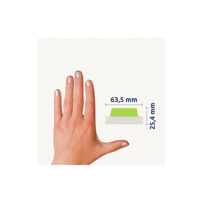 Zakładki indeksujące samoprzylepne 63,5x25,4mm przezroczyste z pastelową zakładką Ultra Tabs 74769 AVERY ZWECKFORM