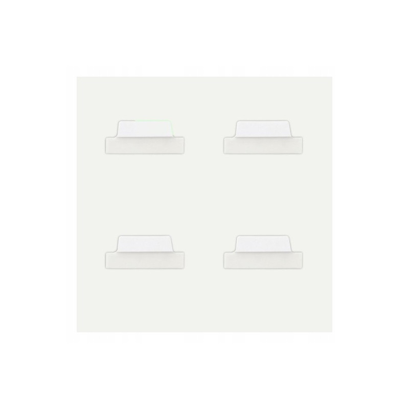 Zakładki indeksujące samoprzylepne 63,5x25,4mm przezroczyste z białą zakładką Ultra Tabs 74789 AVERY ZWECKFORM