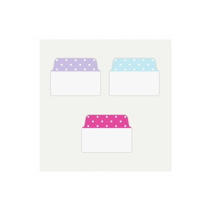 Zakładki indeksujące samoprzylepne 50,8x38,1mm kolorowe z wzorem kropki Ultra Tabs 74773 AVERY ZWECKFORM