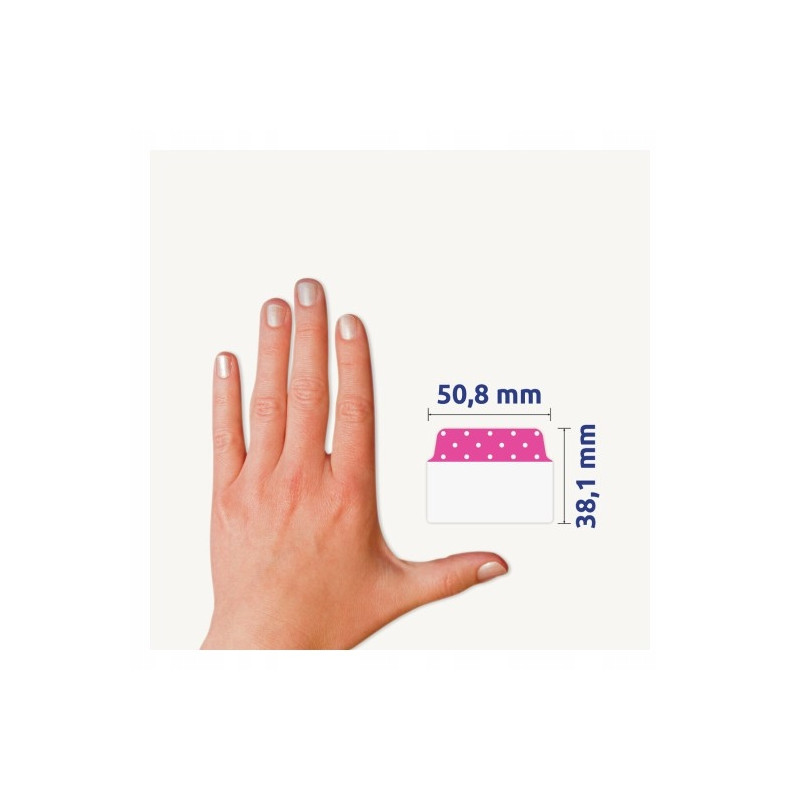 Zakładki indeksujące samoprzylepne 50,8x38,1mm kolorowe z wzorem kropki Ultra Tabs 74773 AVERY ZWECKFORM