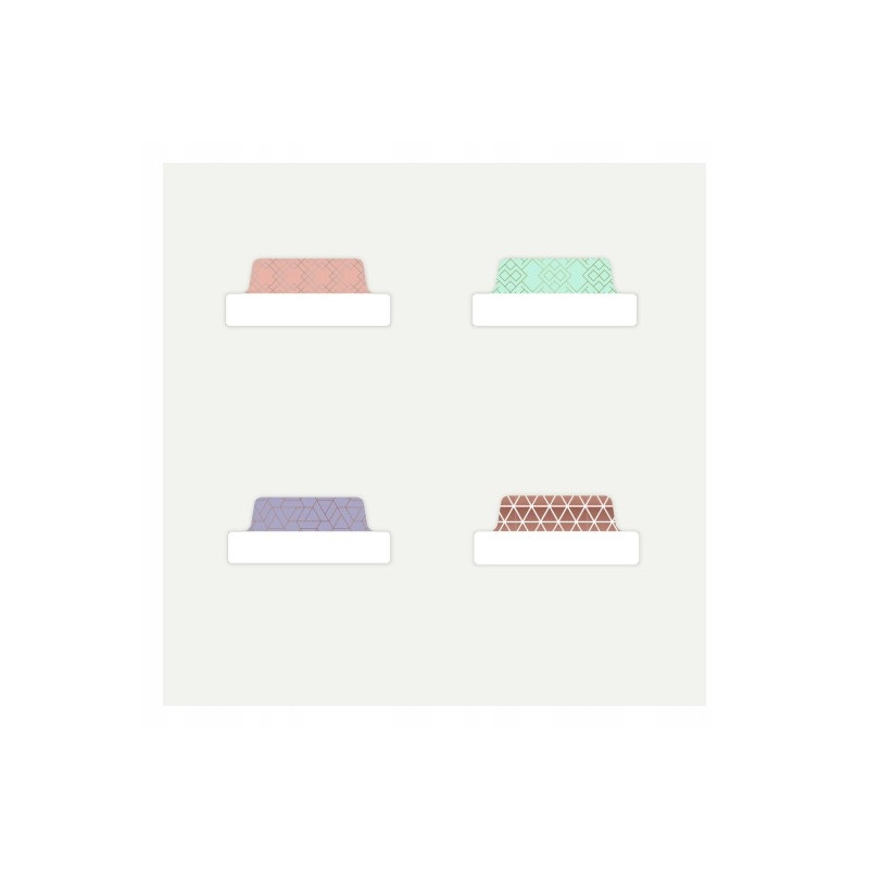 Zakładki indeksujące samoprzylepne 63,5x25,4mm kolorowe ze wzorem Ultra Tabs 30123 AVERY ZWECKFORM