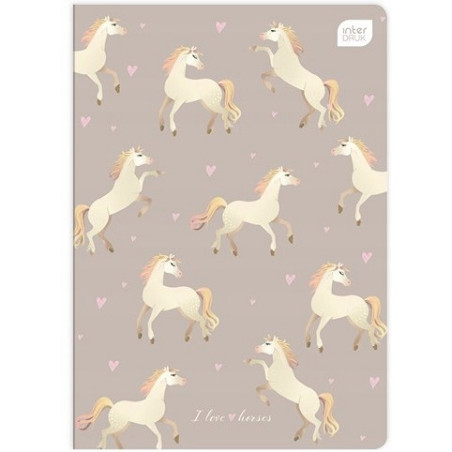 Zeszyt A5 32k 3linia kolorowa UV GIRLS mix INTERDRUK