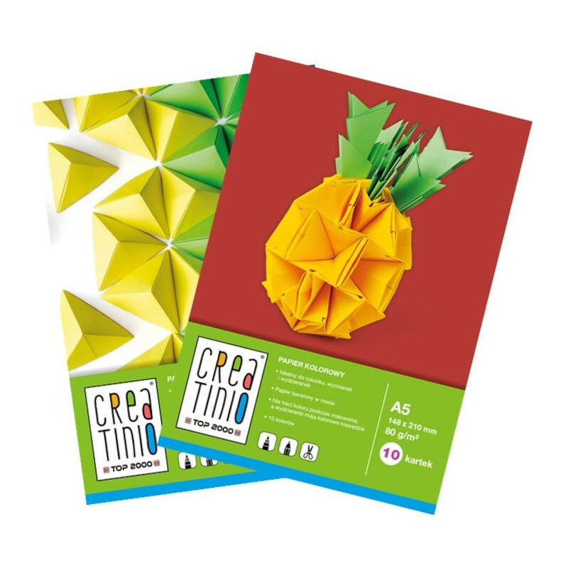 Zeszyt papierów kolorowych A5 10k CREATINIO 400079855 TOP 2000