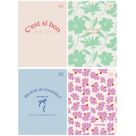 Zeszyt A5 60k linia 70g UV GIRLS INTERDRUK