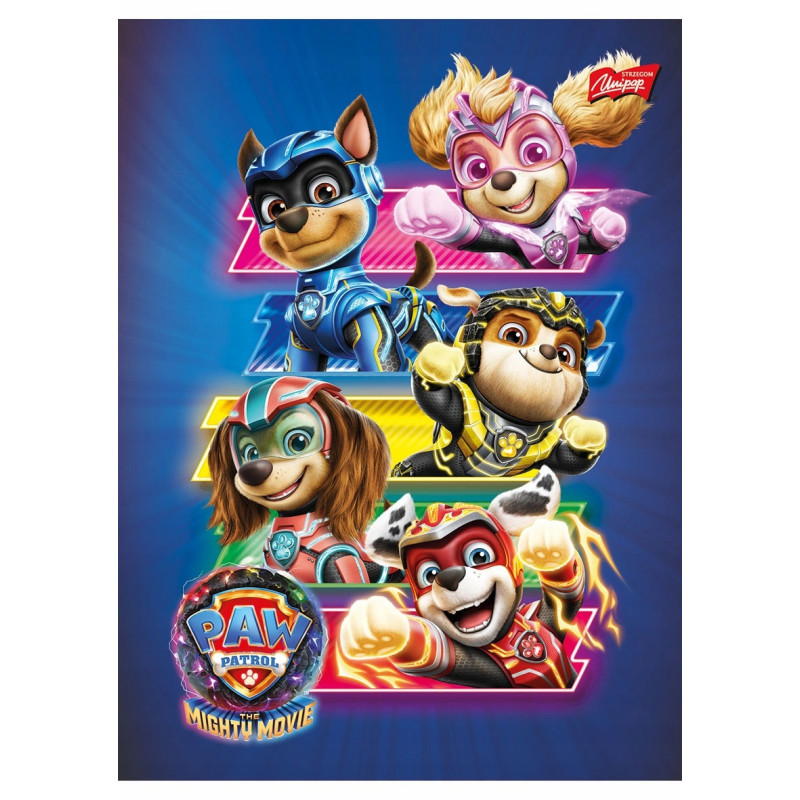 Zeszyt A5 16k 3linia dwukolorowa 70g PAW PATROL UNIPAP