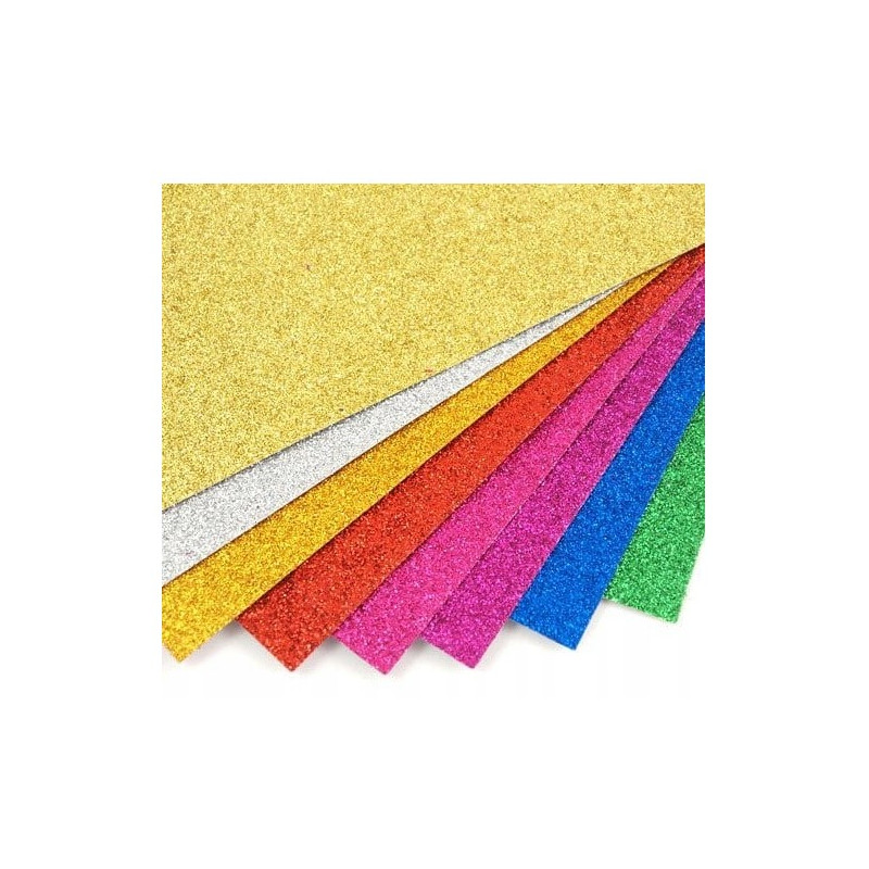 Zeszyt papierów kolorowych z brokatem B5 ZB-8 ALIGA