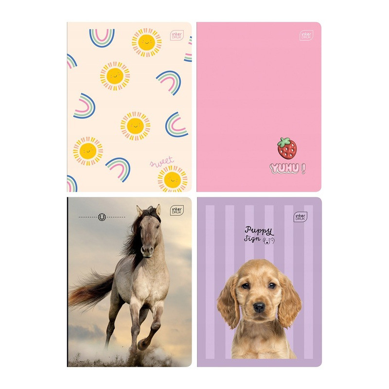 Zeszyt A5 32k kratka margines GIRLS mix INTERDRUK