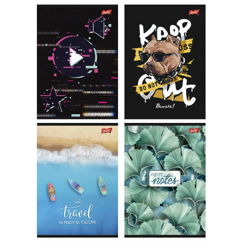 Zeszyt A4 96k linia folia UNIPAP