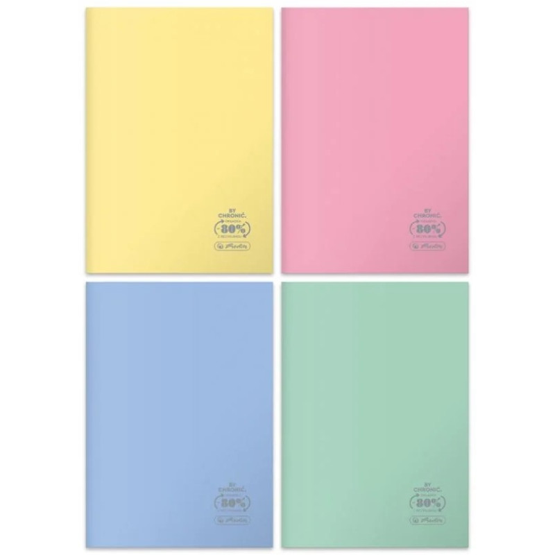 Zeszyt szkolny A4 60 kartek w kratkę 70g ECO PP Pastel Colors 400198131 HERLITZ