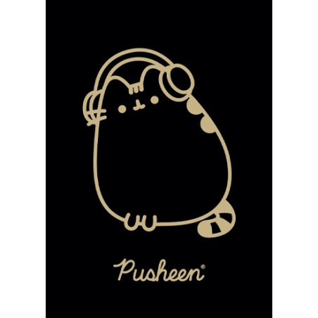 Zeszyt szkolny A5 60 kartek w kratkę laminowany PUSHEEN ST.MAJEWSKI