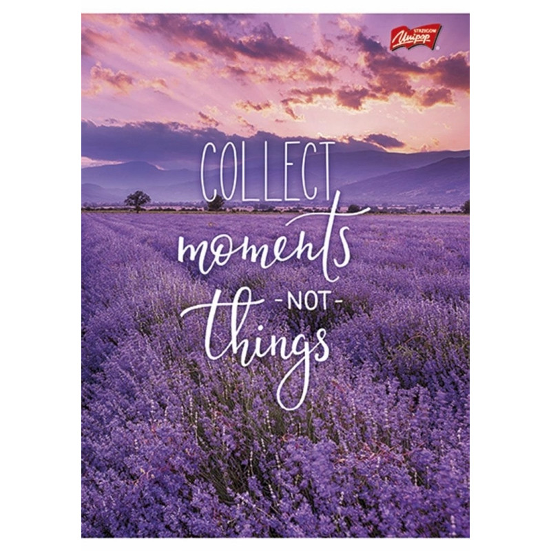 Zeszyt A5 80k linia mix dziewczęcy laminowany UNIPAP