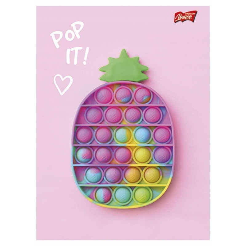 Zeszyt A5 16k kratka laminowany mix dziewczęcy UNIPAP