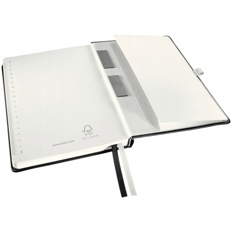 Notatnik twardy LEITZ STYLE A5 kratka Satynowa czerń 44860094