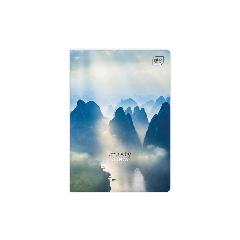 Zeszyt A5 60k gładki mix wzorów 70g. INTERDRUK