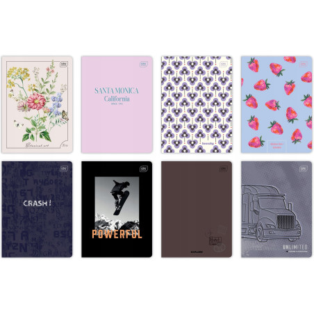 Zeszyt A5 60k linia mix wzorów INTERDRUK