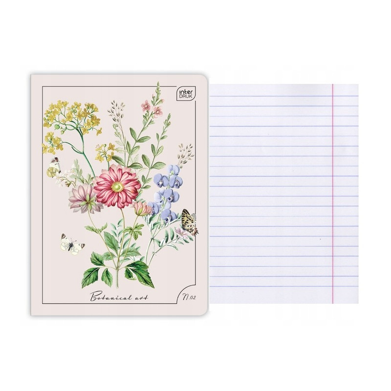 Zeszyt A5 60k linia mix wzorów INTERDRUK