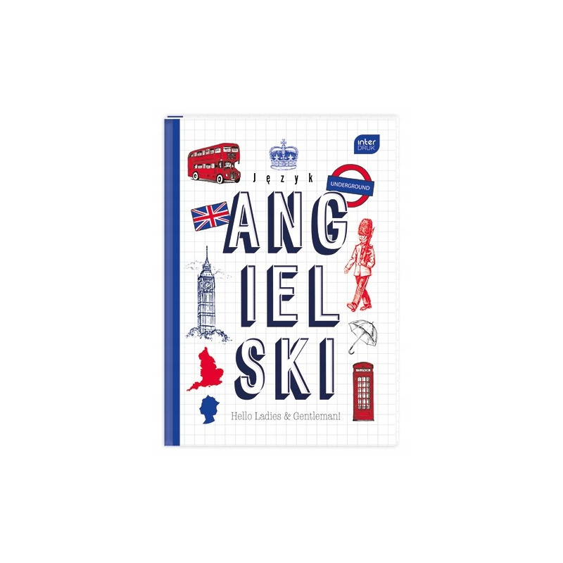 Brulion A5 80k kratka J.ANGIELSKI INTERDRUK