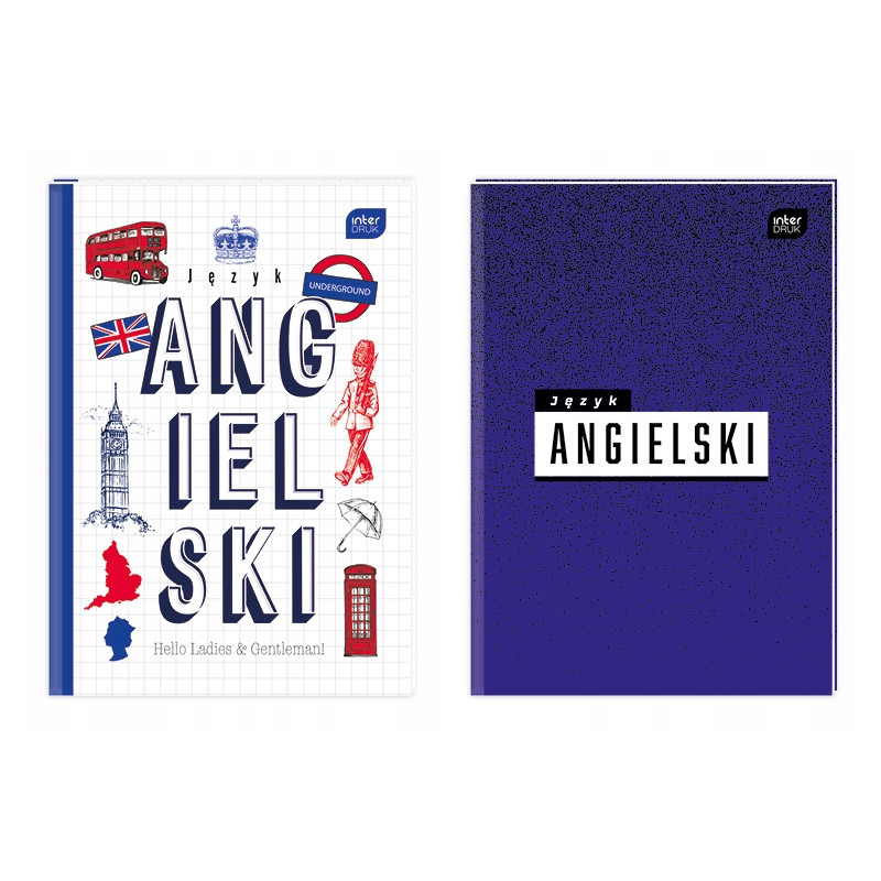 Brulion A5 80k kratka J.ANGIELSKI INTERDRUK