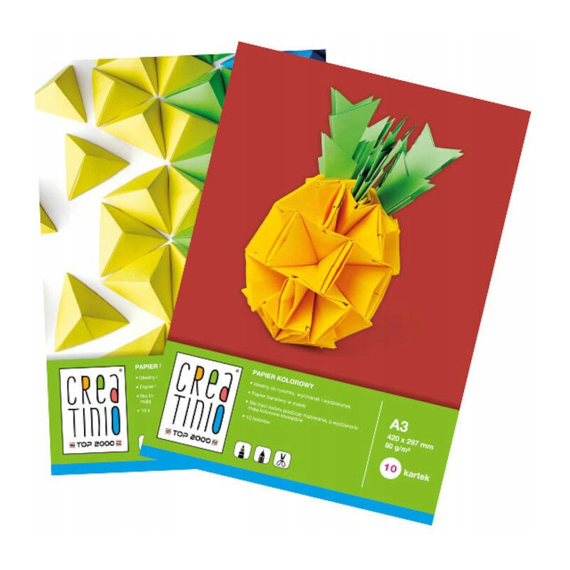 Zeszyt papierów kolorowych A3 10k 80g CREATINIO 400079857 TOP 2000