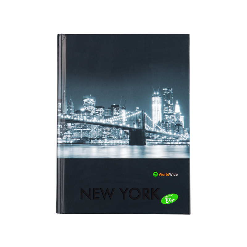 Brulion A5 96k kratka CITIES BY NIGHT EL-T1-096-KA5