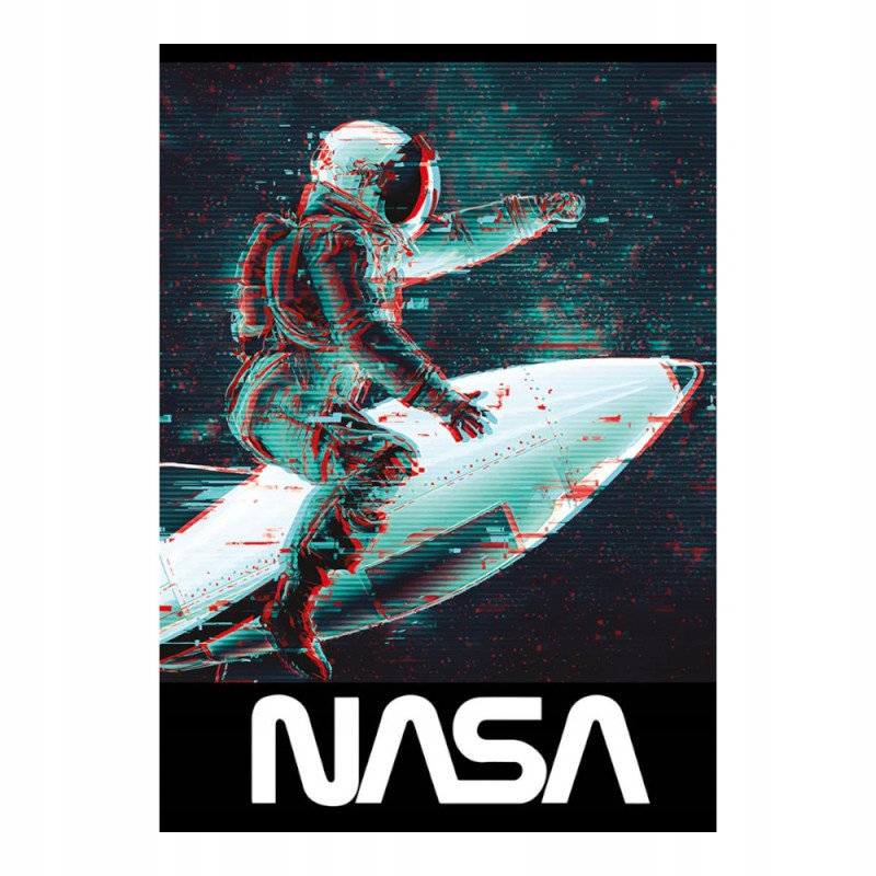 Zeszyt A5 32k kratka laminowany SPACE ADVENTURE z lakierem wybiórczym St.Majewski