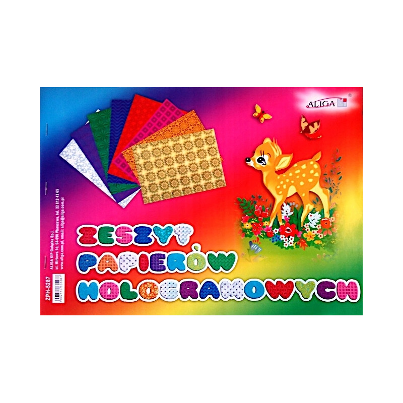 Zeszyt papierów holograficznych B4 ZPH-5287 ALIGA