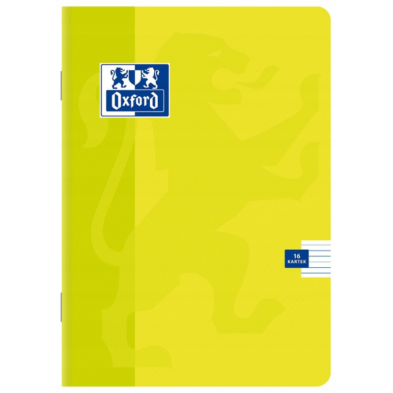 Zeszyt A5 16k 3linia 90g FLUO 100302245 OXFORD