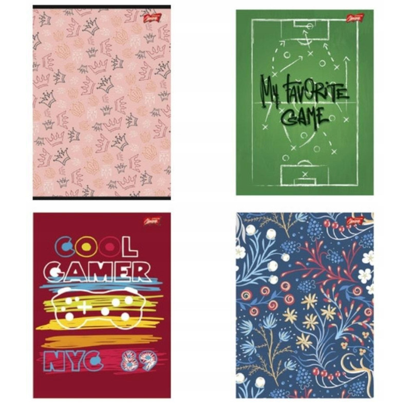 Brulion A4 96k kratka w półtwardej oprawie UNIPAP