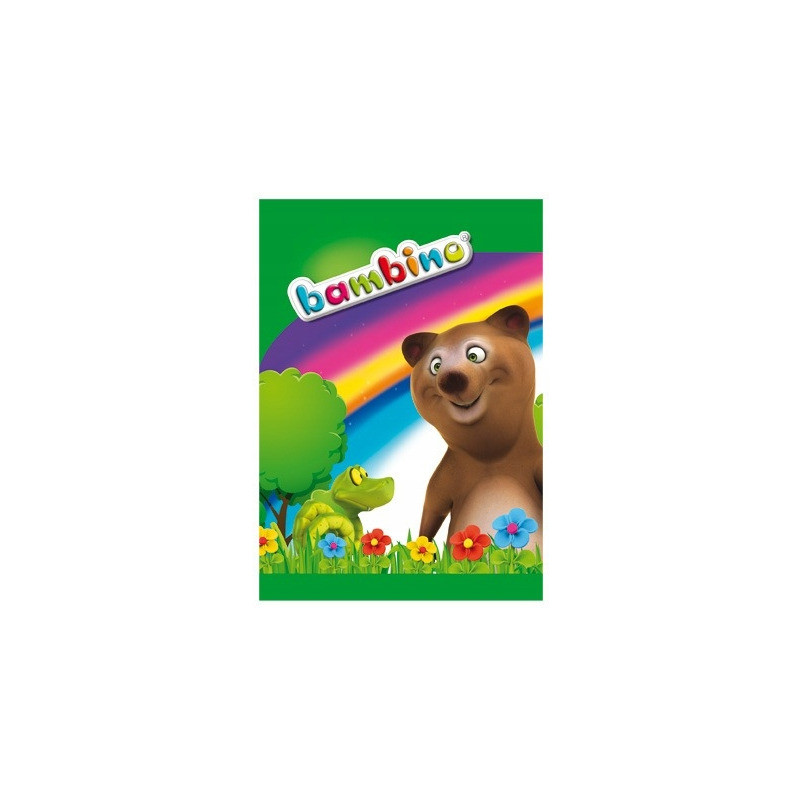 Zeszyt A5 16k 3linia kolorowa laminowany BAMBINO